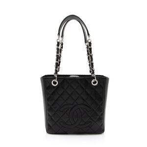 Chanel Caviar Leather Petite Shopping Tote
